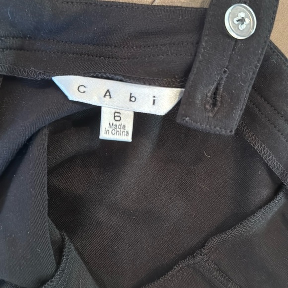 CAbi 552 Over The Moon Charcoal Gray Ponte Bustier Peplum Top Size 6 - Picture 8 of 15